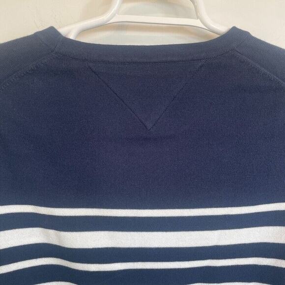 Tommy Hilfiger Men's XL Premium Cotton Crewneck Pullover Sweater Classic Stripe - Picture 5 of 7